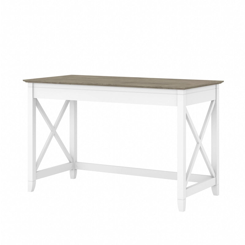 48W X-Pattern Writing Desk Coastal Farmhouse Style Multi-Finish