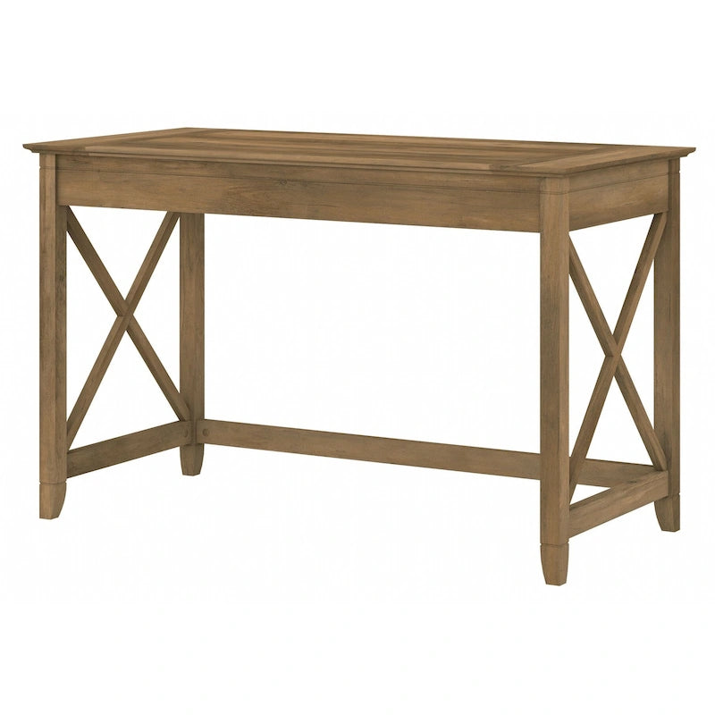48W X-Pattern Writing Desk Coastal Farmhouse Style Multi-Finish