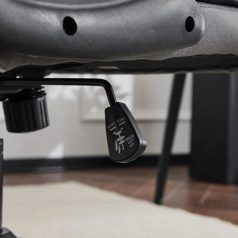 Mid-Back Swivel Office Chair with Folding Armrests and Ergonomic Support