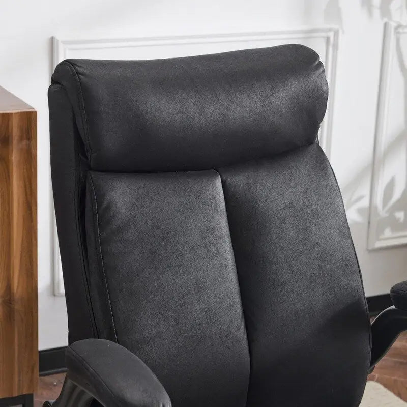 Mid-Back Swivel Office Chair with Folding Armrests and Ergonomic Support
