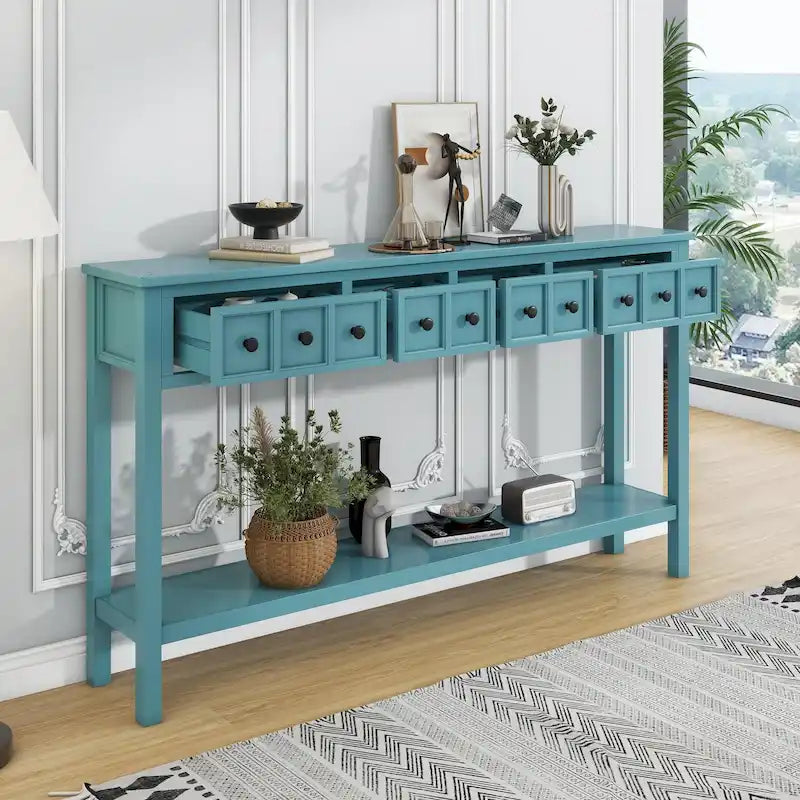 Rustic Entryway Console Table