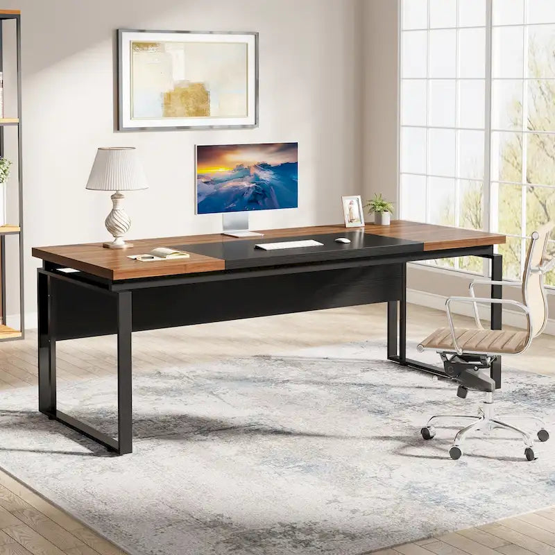 63 Modern Executive Computer Desk, 5FT Home Office Desk (Only Desk)