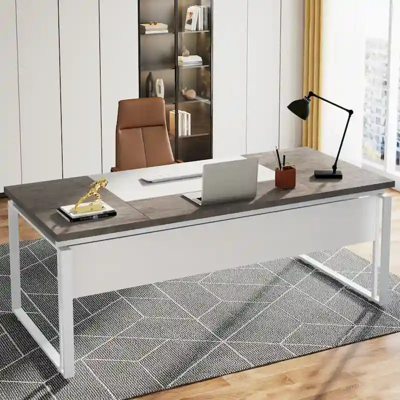 63 Modern Executive Computer Desk, 5FT Home Office Desk (Only Desk)