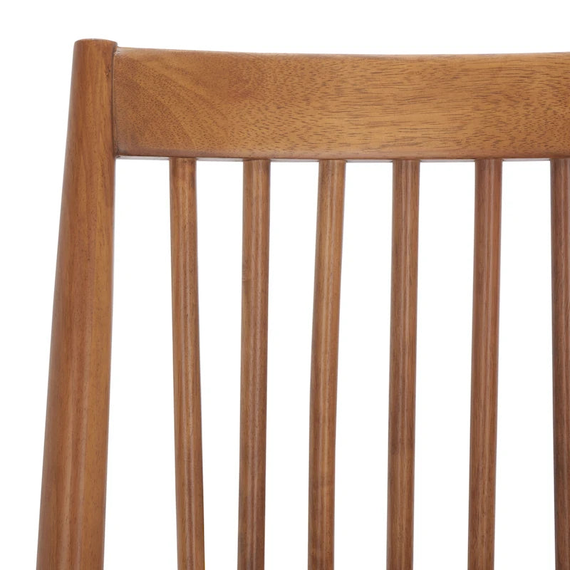 Spindle Back Solid Wood Dining Chair with Classic Contemporary Design - Black