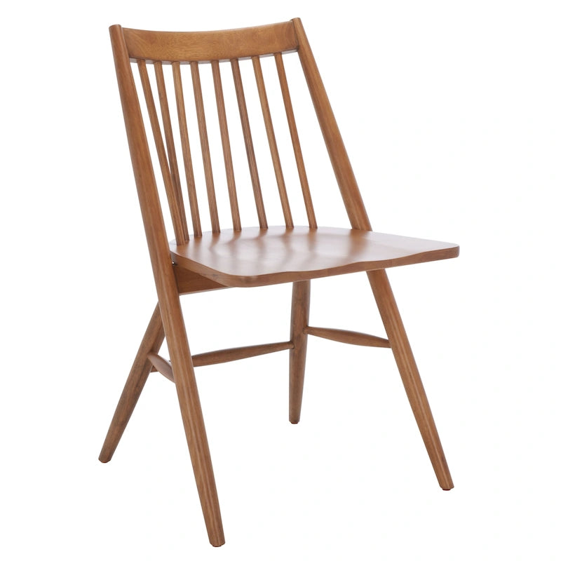 Spindle Back Solid Wood Dining Chair with Classic Contemporary Design - Black