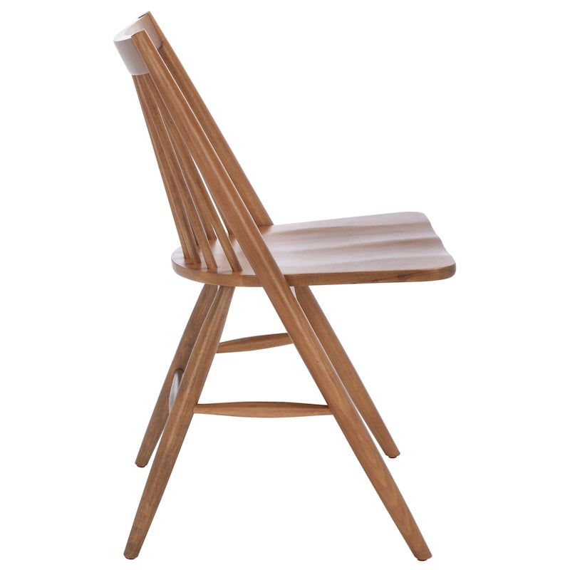 Spindle Back Solid Wood Dining Chair with Classic Contemporary Design - Black