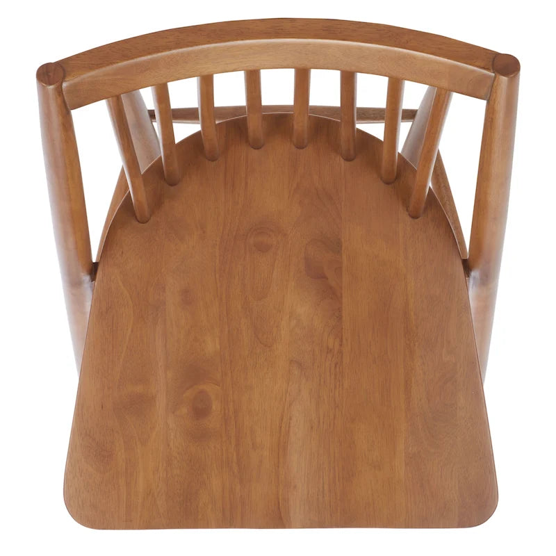 Spindle Back Solid Wood Dining Chair with Classic Contemporary Design - Black
