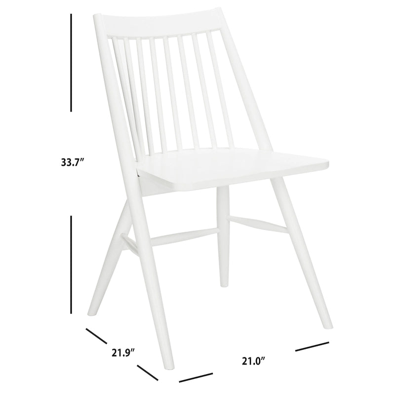 Spindle Back Solid Wood Dining Chair with Classic Contemporary Design - Black