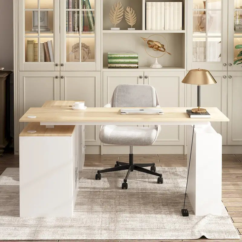63W Versatile Standing Desk Aesthetic with Height Customization Table
