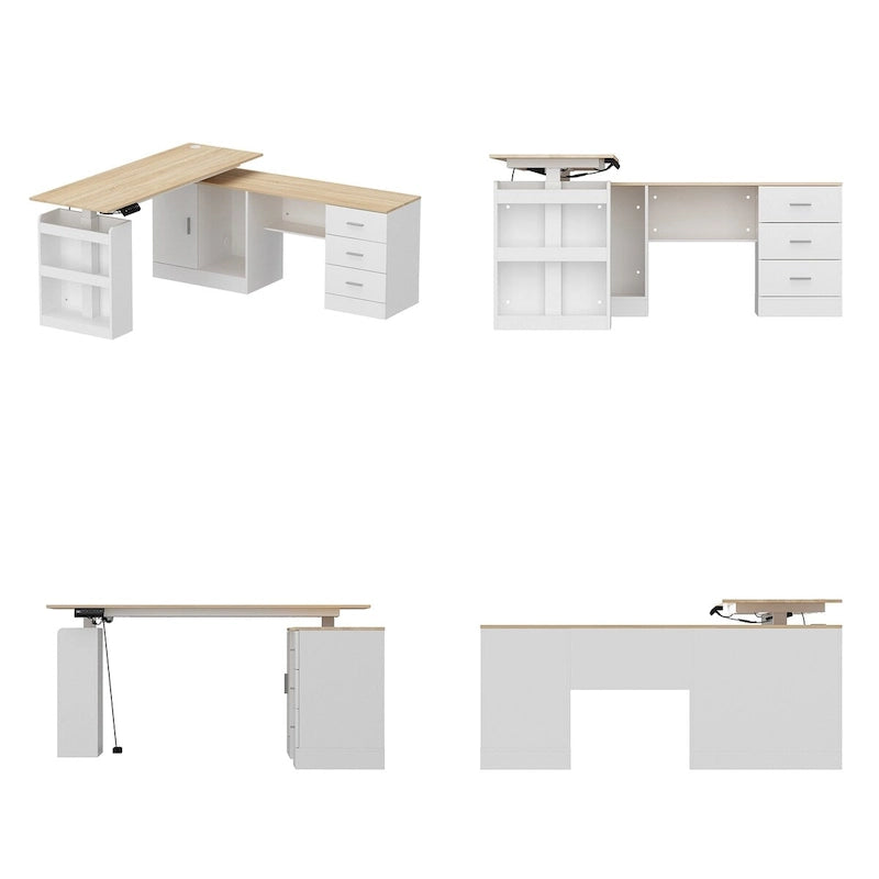 63W Versatile Standing Desk Aesthetic with Height Customization Table