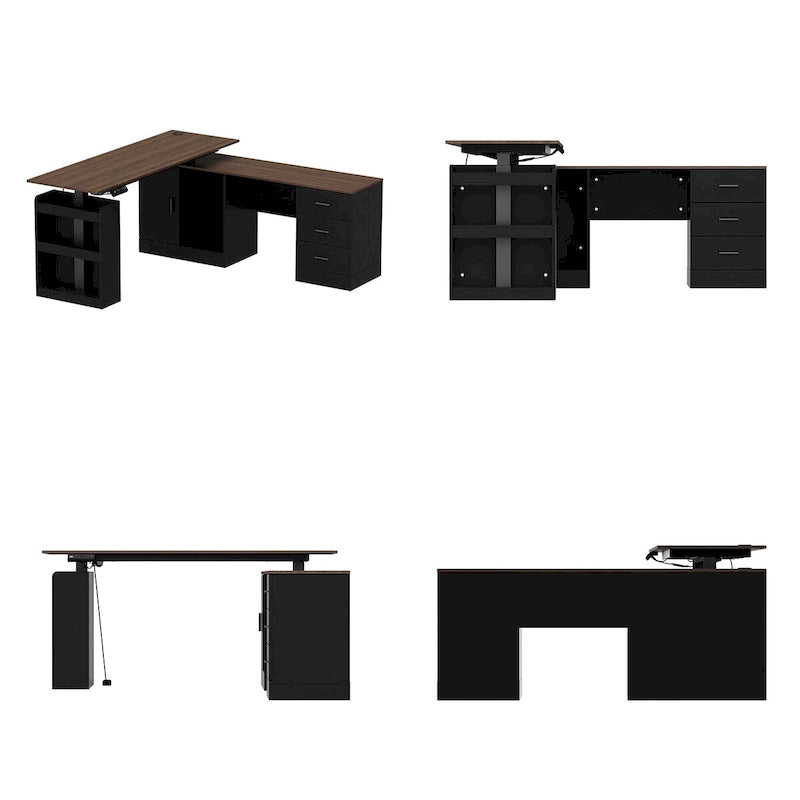 63W Versatile Standing Desk Aesthetic with Height Customization Table