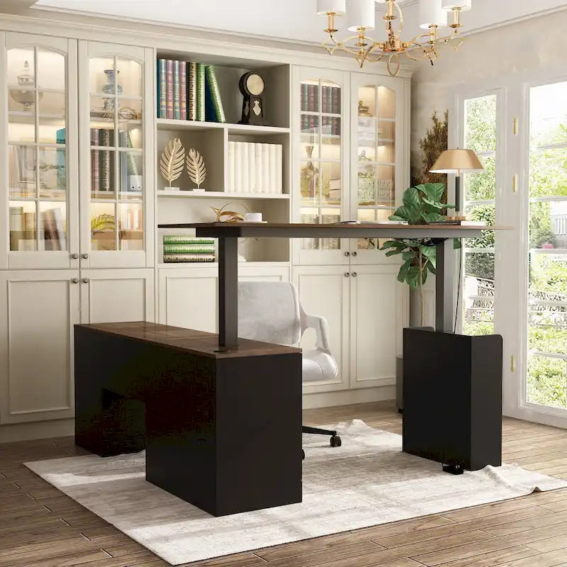 63W Versatile Standing Desk Aesthetic with Height Customization Table