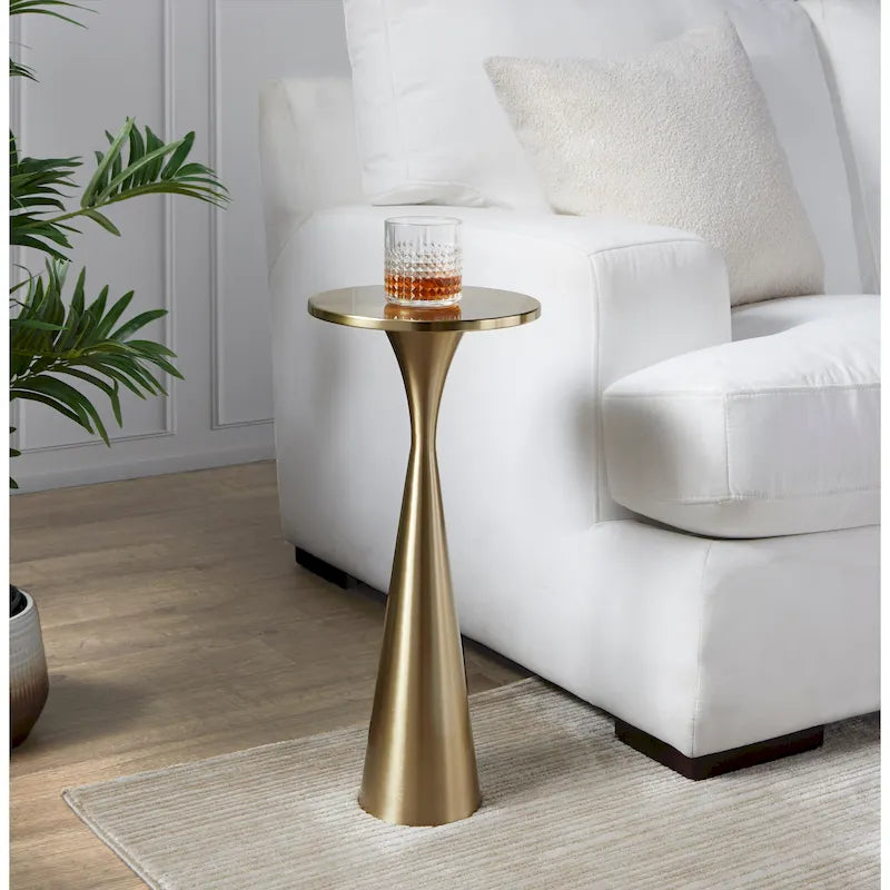 Silver Orchid Monroe 22 Metal Side Table